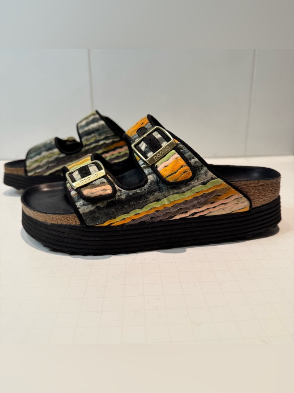 Birkenstock Papillio Arizona French Piping Textile Sandal Narrow  5-5.5/EU 36